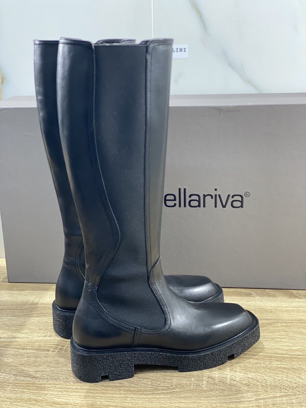 Laura Bellariva Stivale donna pelle nero casual boot 35