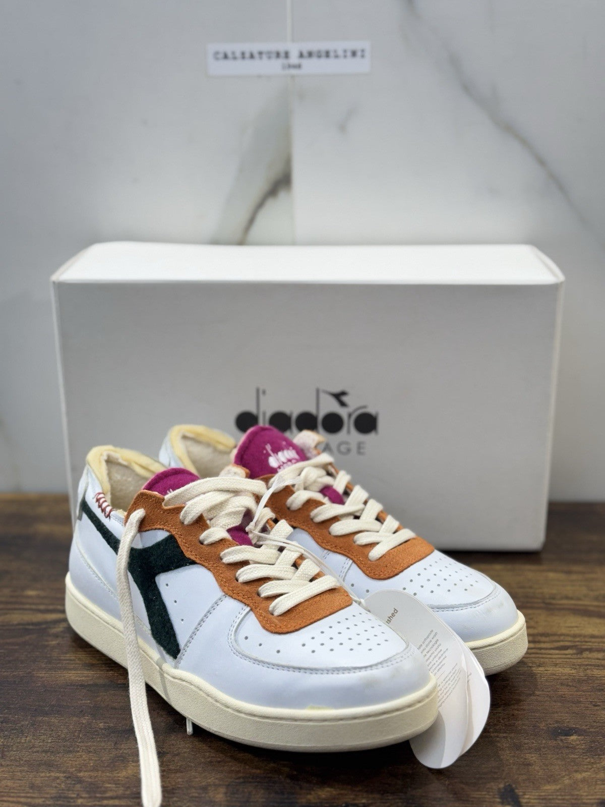 diadora heritage Sneaker Mi Basket Row Cut Tennis      Made In Italy  Uomo 40.5
