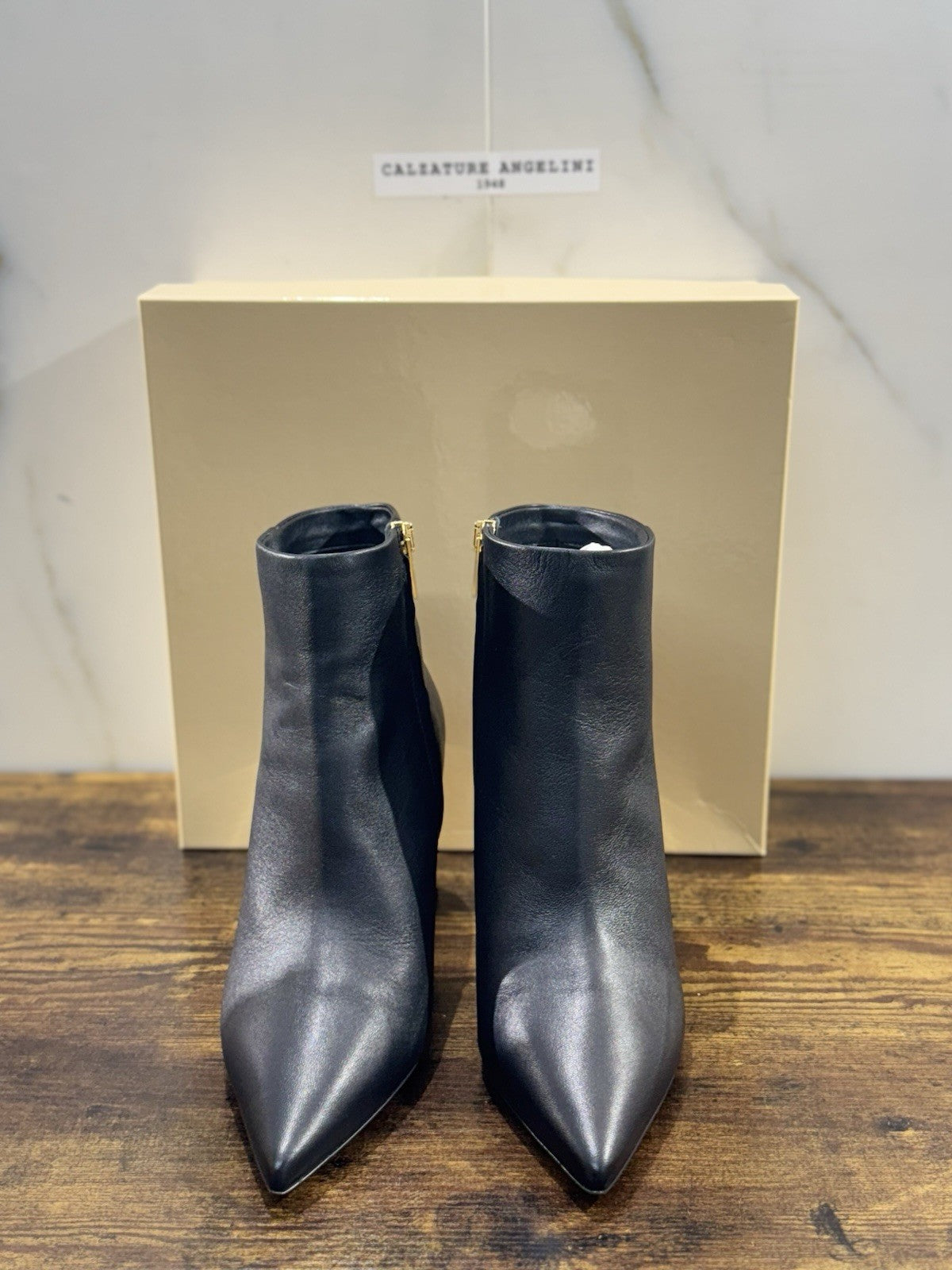 Ninalilou Stivaletto Donna Pelle Nero Con Tacco Luxury Boot 40