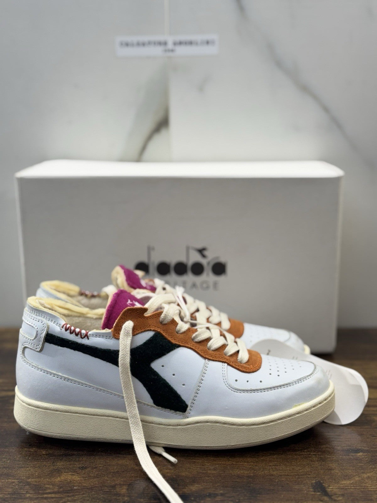 diadora heritage Sneaker Mi Basket Row Cut Tennis      Made In Italy  Uomo 40.5