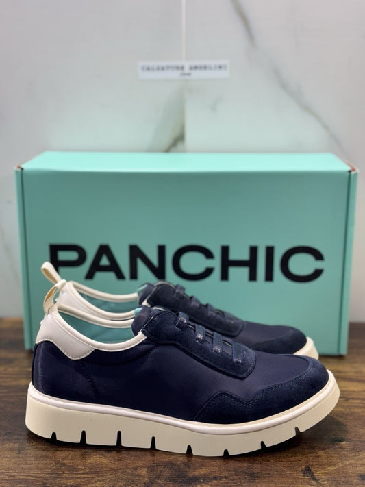 Panchic Slip On Scarpa Suede Nylon Blu   Casual Uomo 41