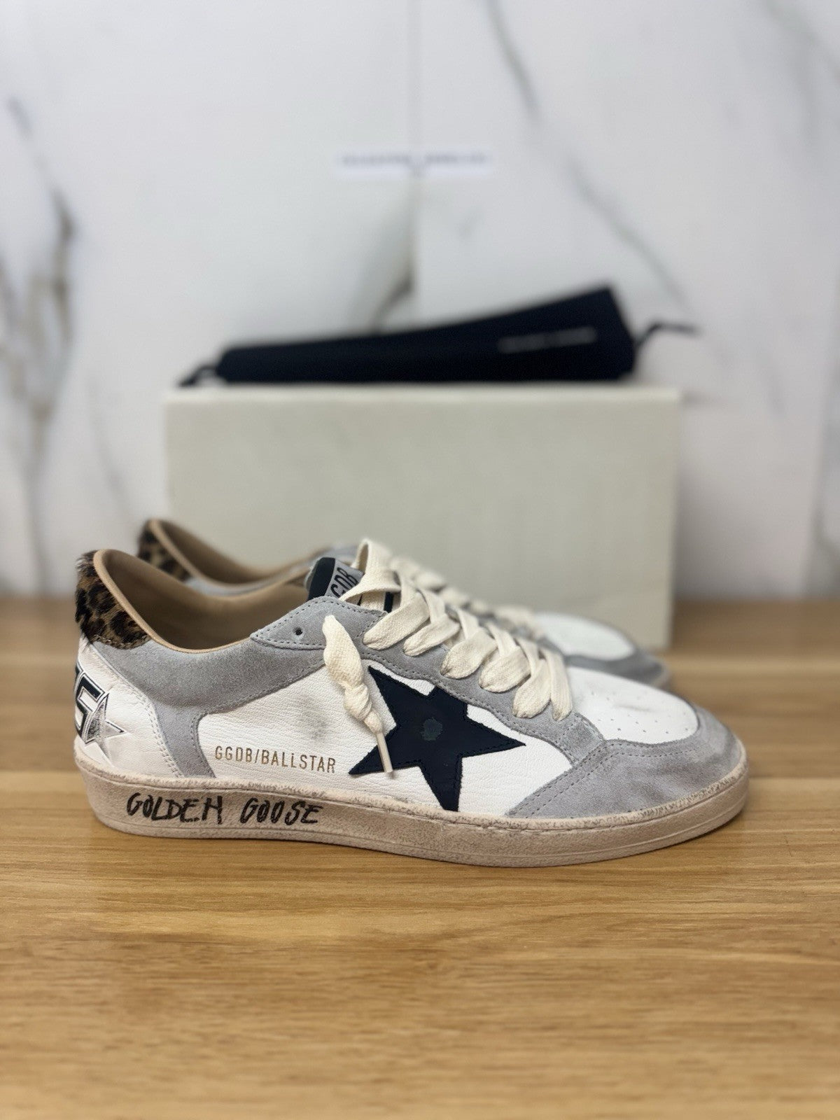 Golden Goose Ball Star White Grey Black Leo   Luxury Golden Goose Uomo 41