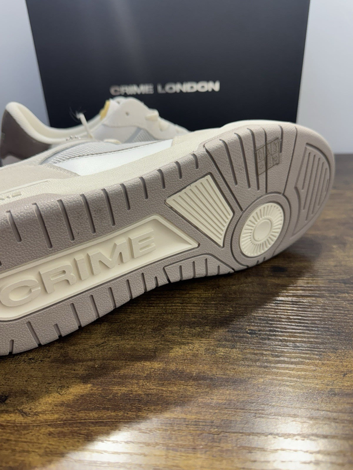 Crime London Sneaker Chelsea  Pelle  Suede Bianca Causal Uomo 44