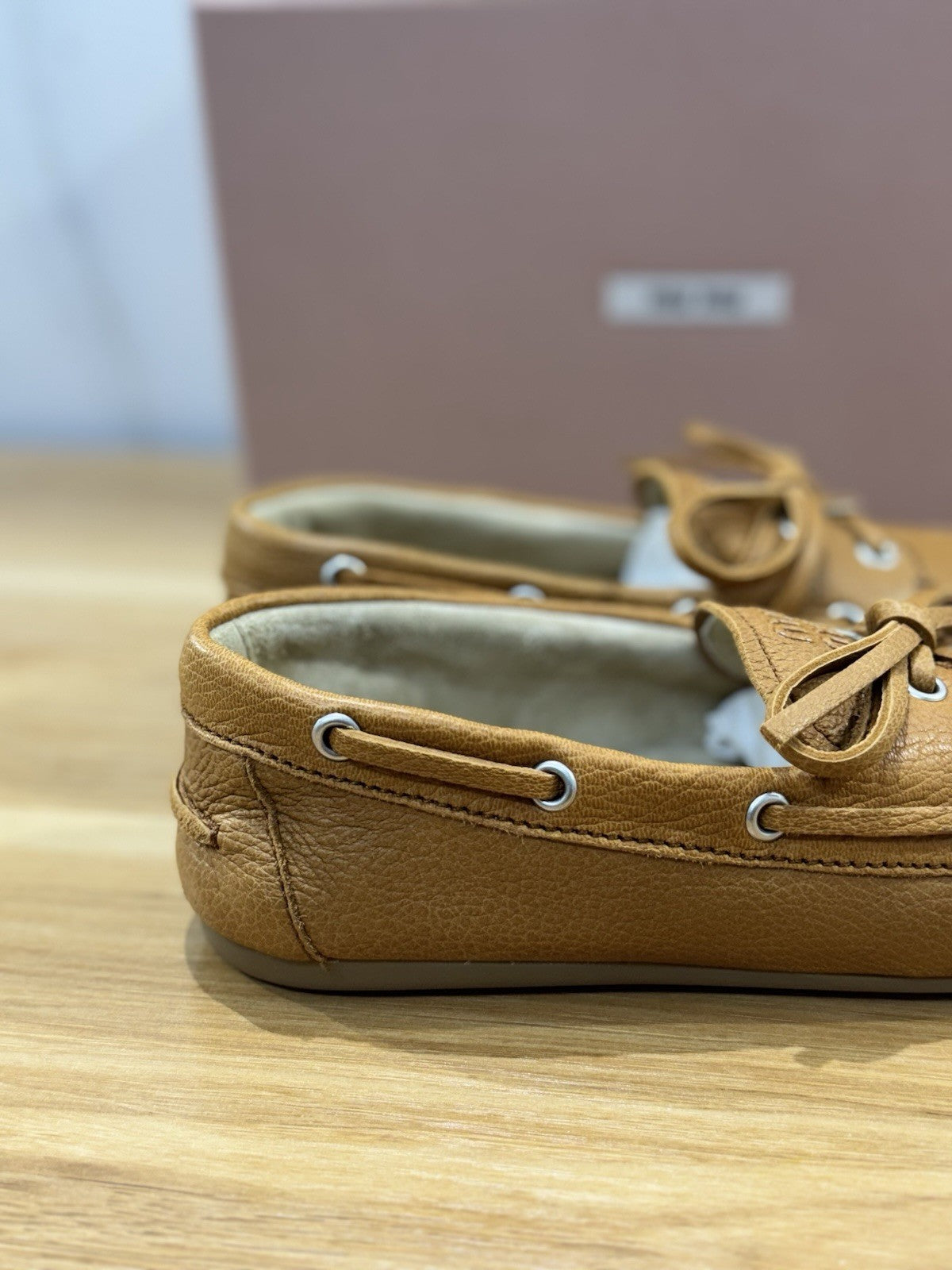 Miu Miu Mocassino Pelle Cuoio Luxury Miu Miu Donna 39
