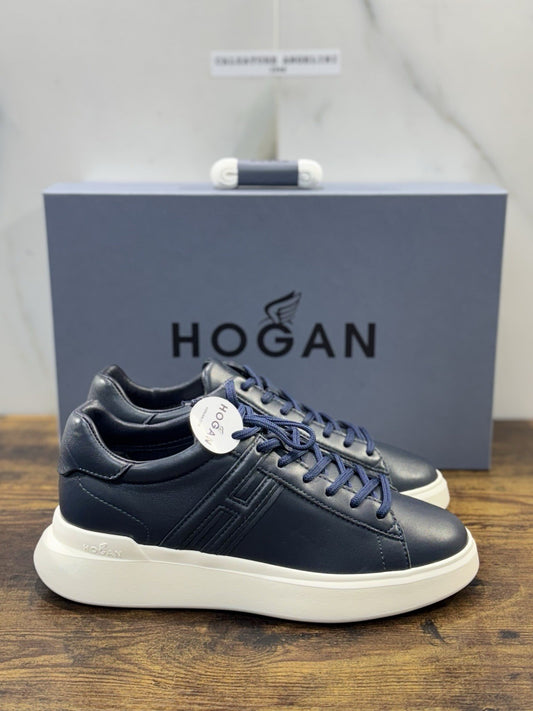 Hogan H580  sneaker Pelle Blu   memory foam Luxury HoganShoes Uomo 41.5