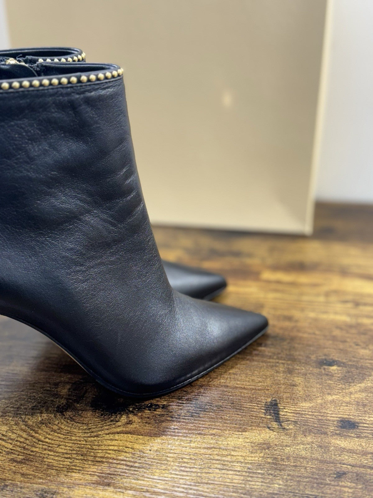 Ninalilou Stivaletto Donna Pelle Nero Con Tacco Luxury Boot 37
