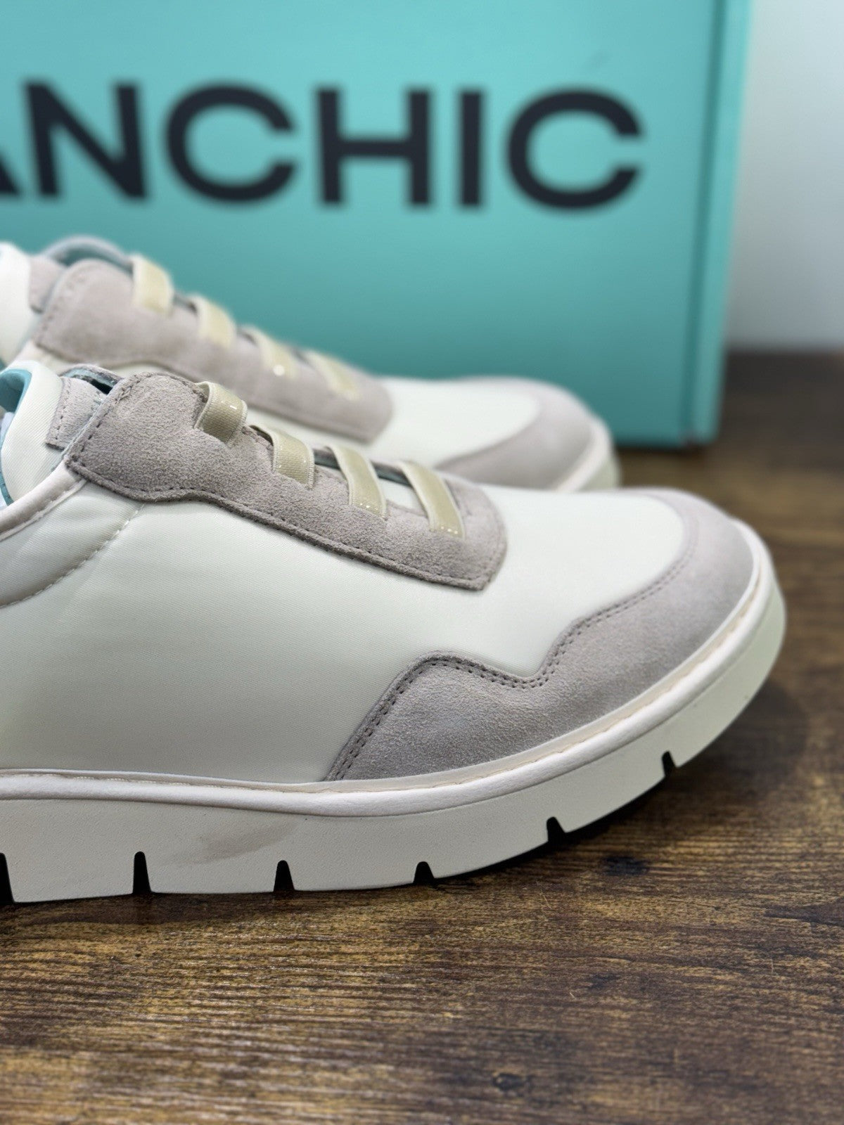 Panchic Slip On Scarpa Suede Nylon Ghiaccio Casual Uomo 44