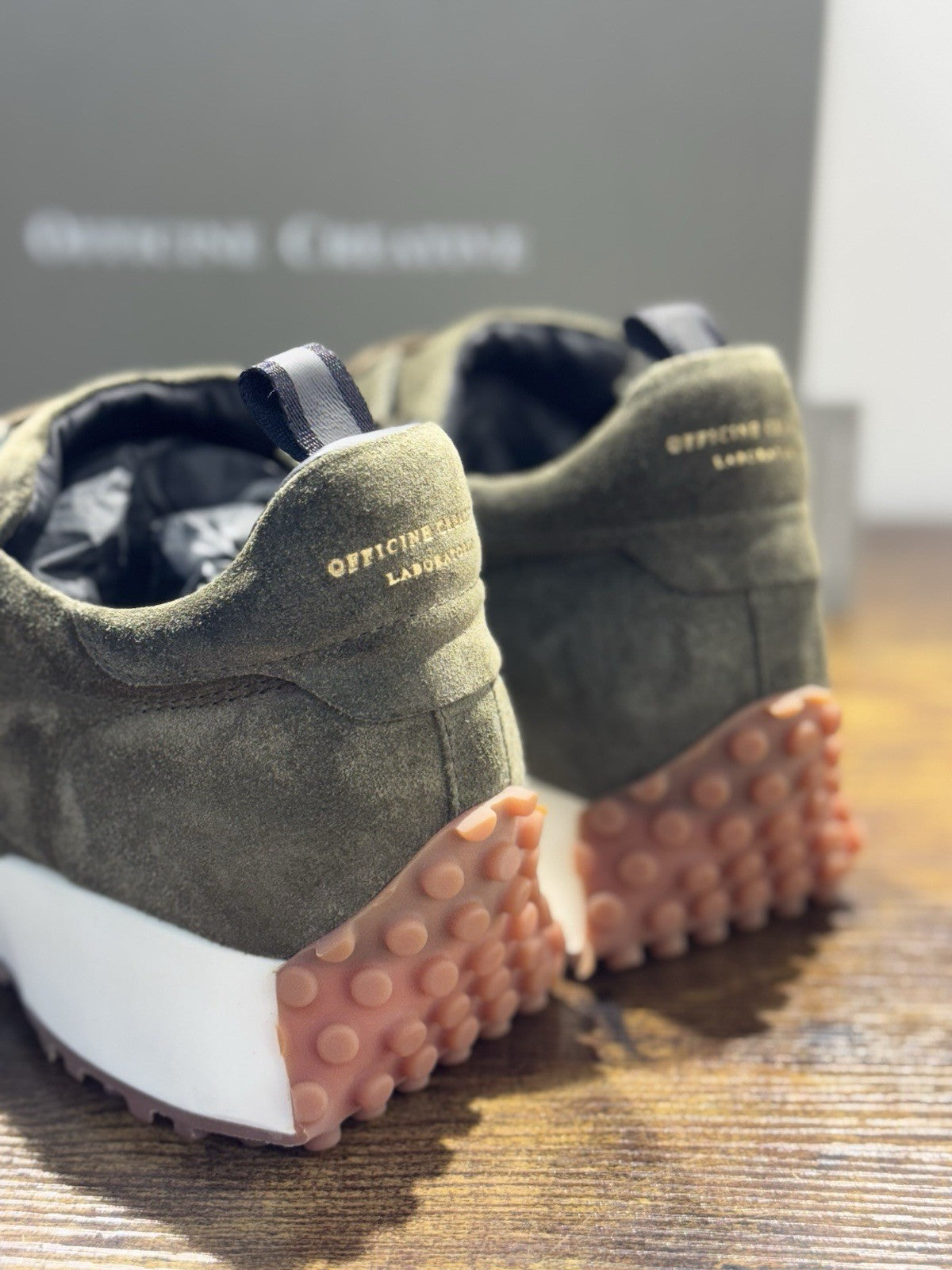 Officine Creative Sneaker Suede Verdone Handmade In Italy Casual Luxury Uomo 41
