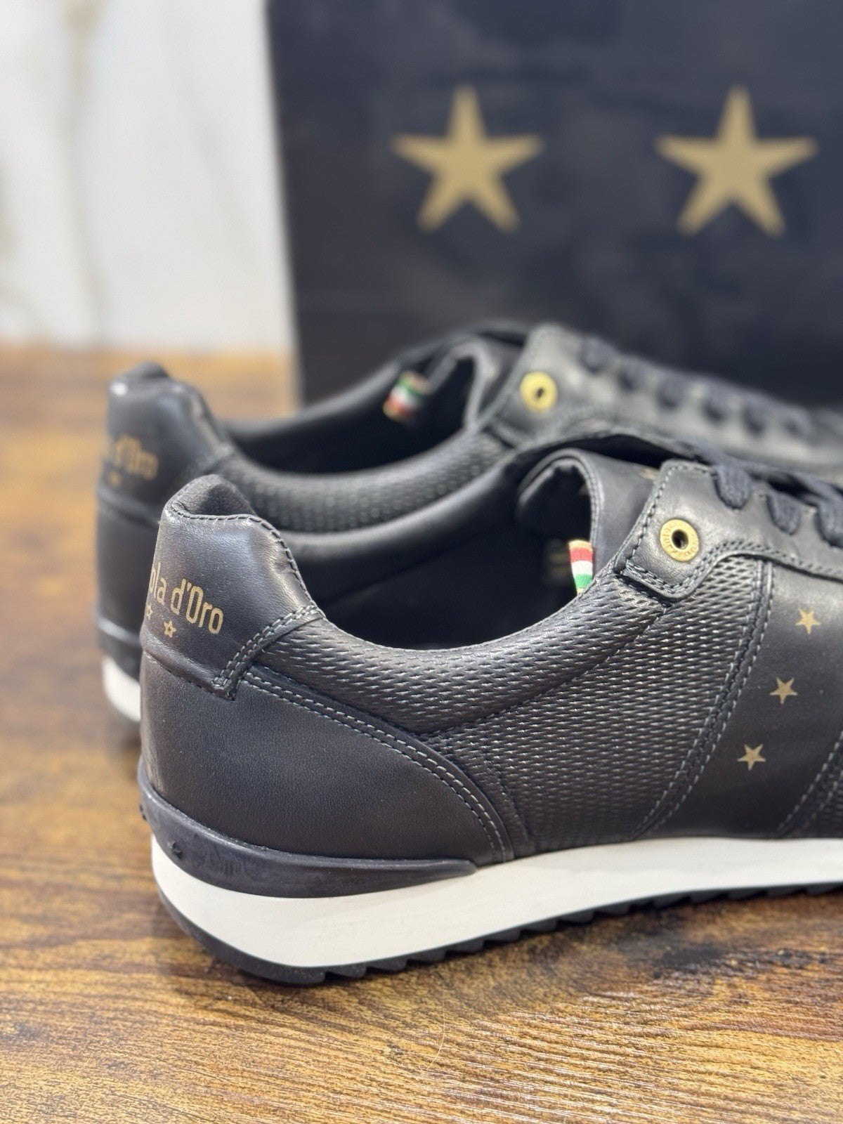 Pantofola D’oro Sneaker  Teramo     Pelle Nera   Casual Scarpa  Uomo 45