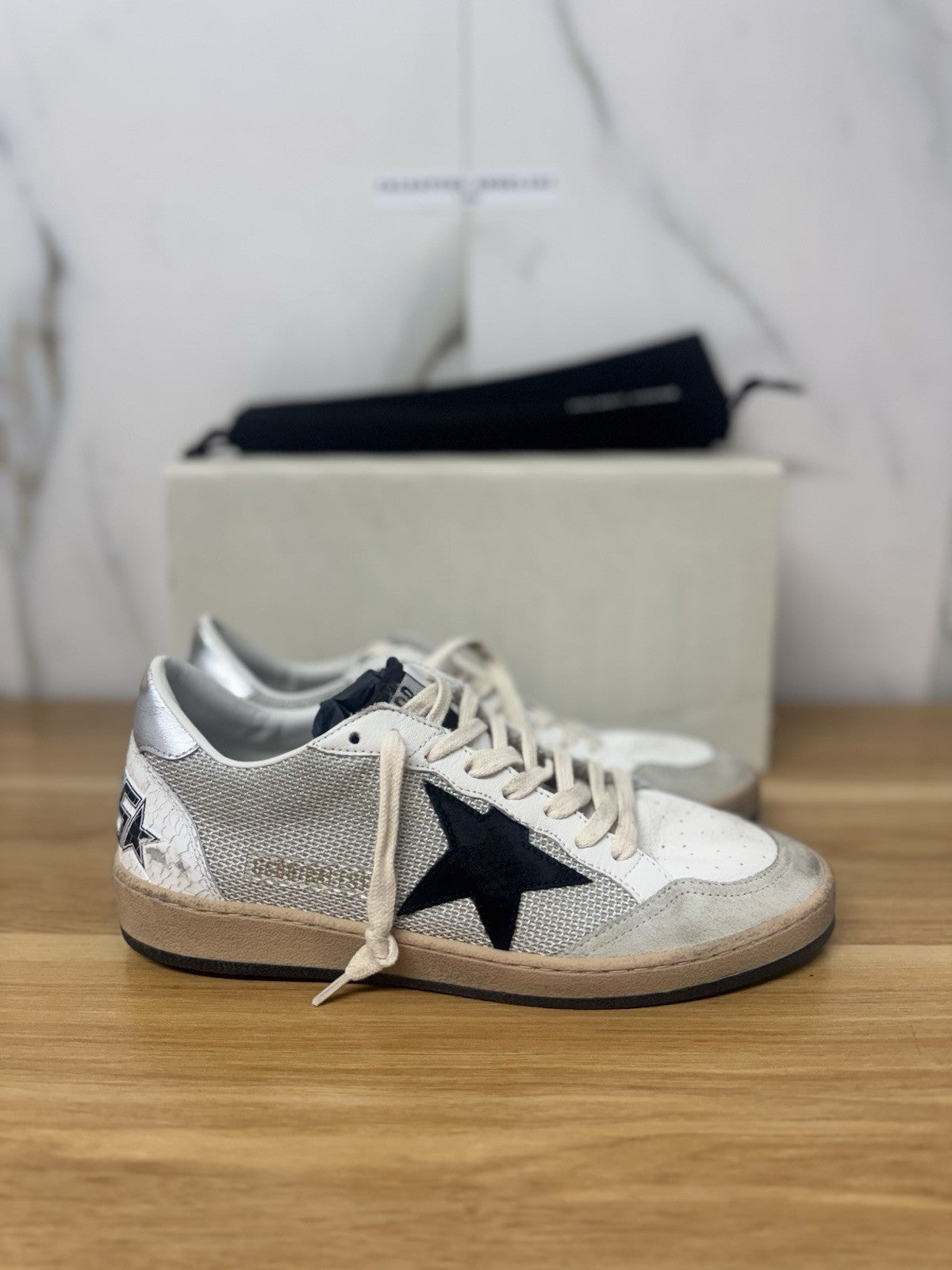 Golden Goose Ball Star Light Silver Black  Luxury Golden Goose Uomo 43