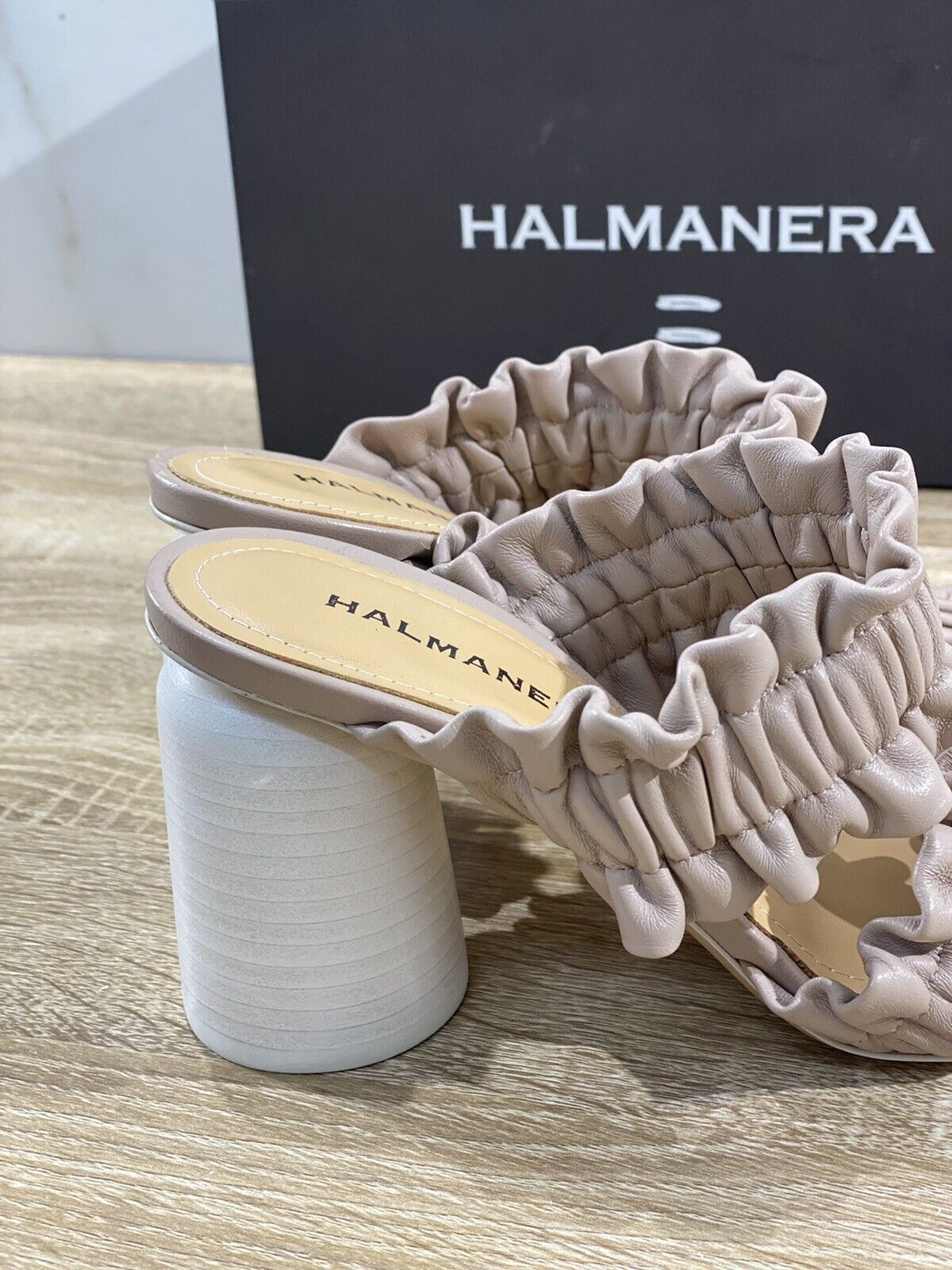 Halmanera Sandalo donna in pelle Naturale Brigitte 35  luxury sandal 41