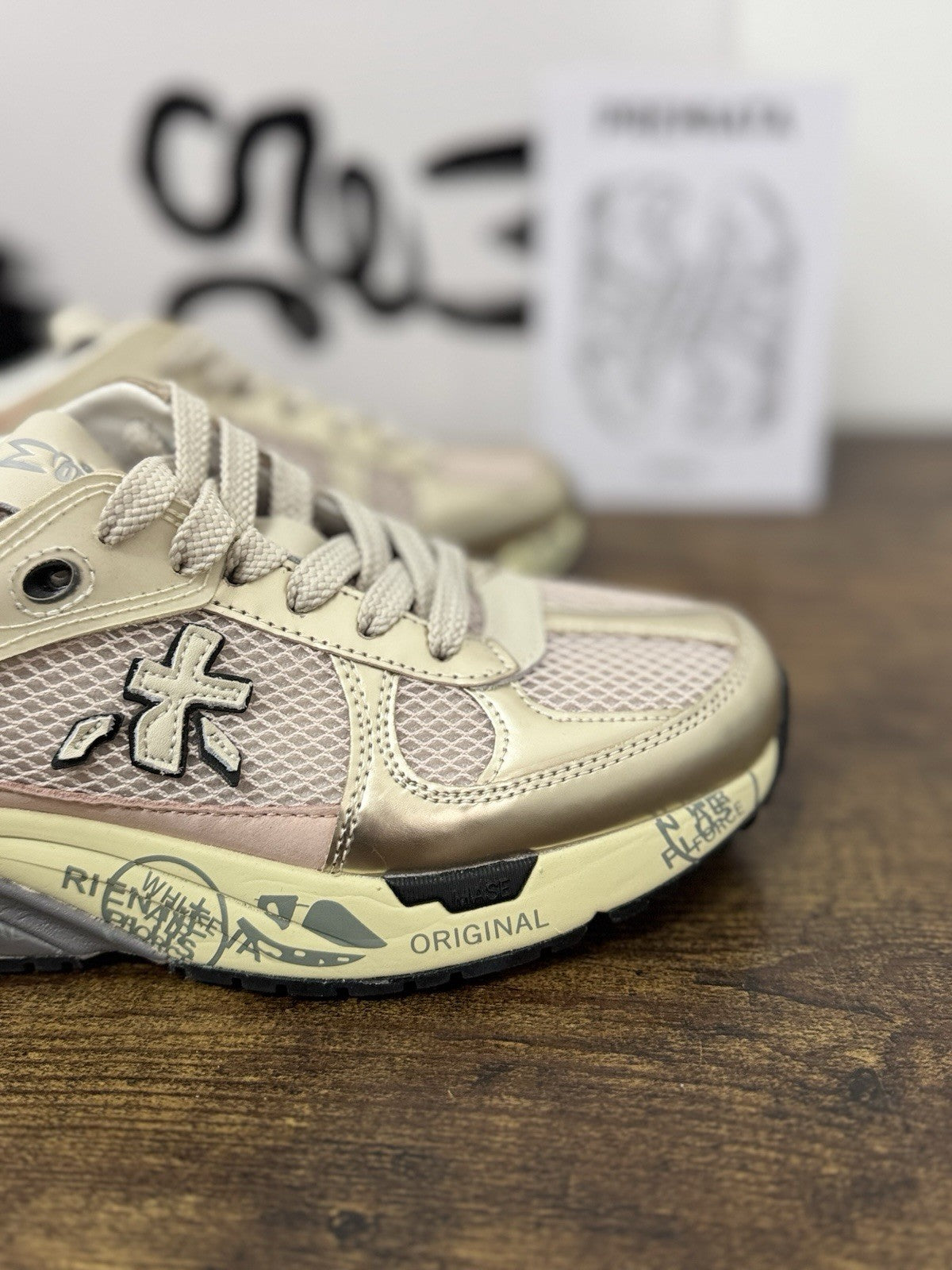 Premiata Mase Sneaker Pelle Light Gold    Casual Premiata Donna 36