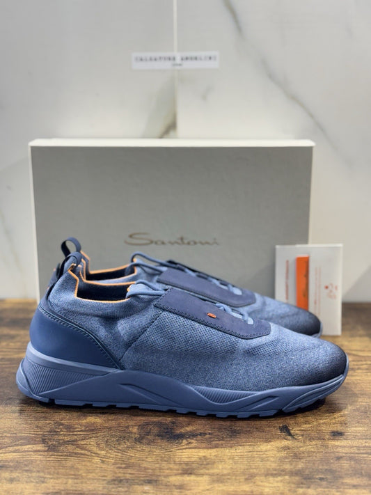 Santoni Sneaker Innova Pelle E Tessuto  Casual Luxury Santoni Scarpe Uomo 45