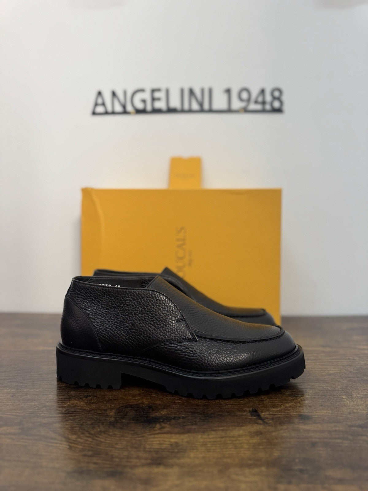 Doucal’s Open Walk Boot  Pelle Nera Casual Scarpa Doucal’s Uomo 42