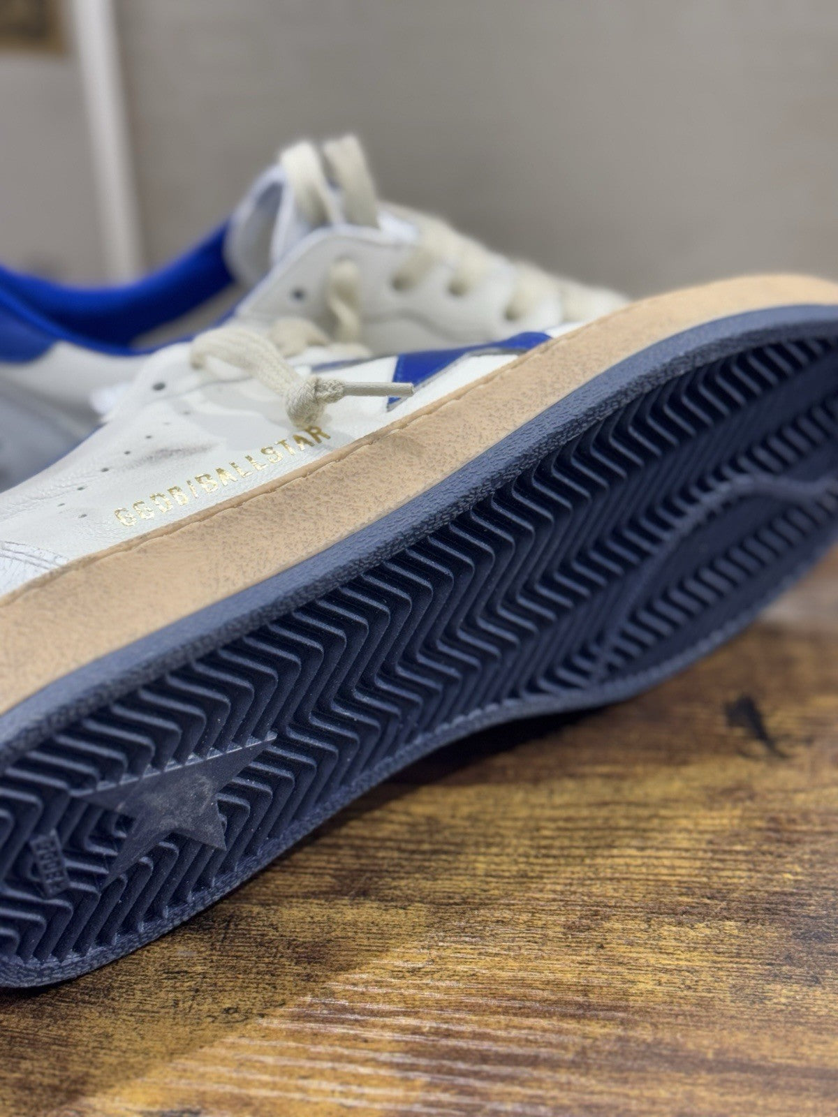 Golden Goose Ball Star Sneaker Uomo White Bluette Luxury Casual Golden Goose 43