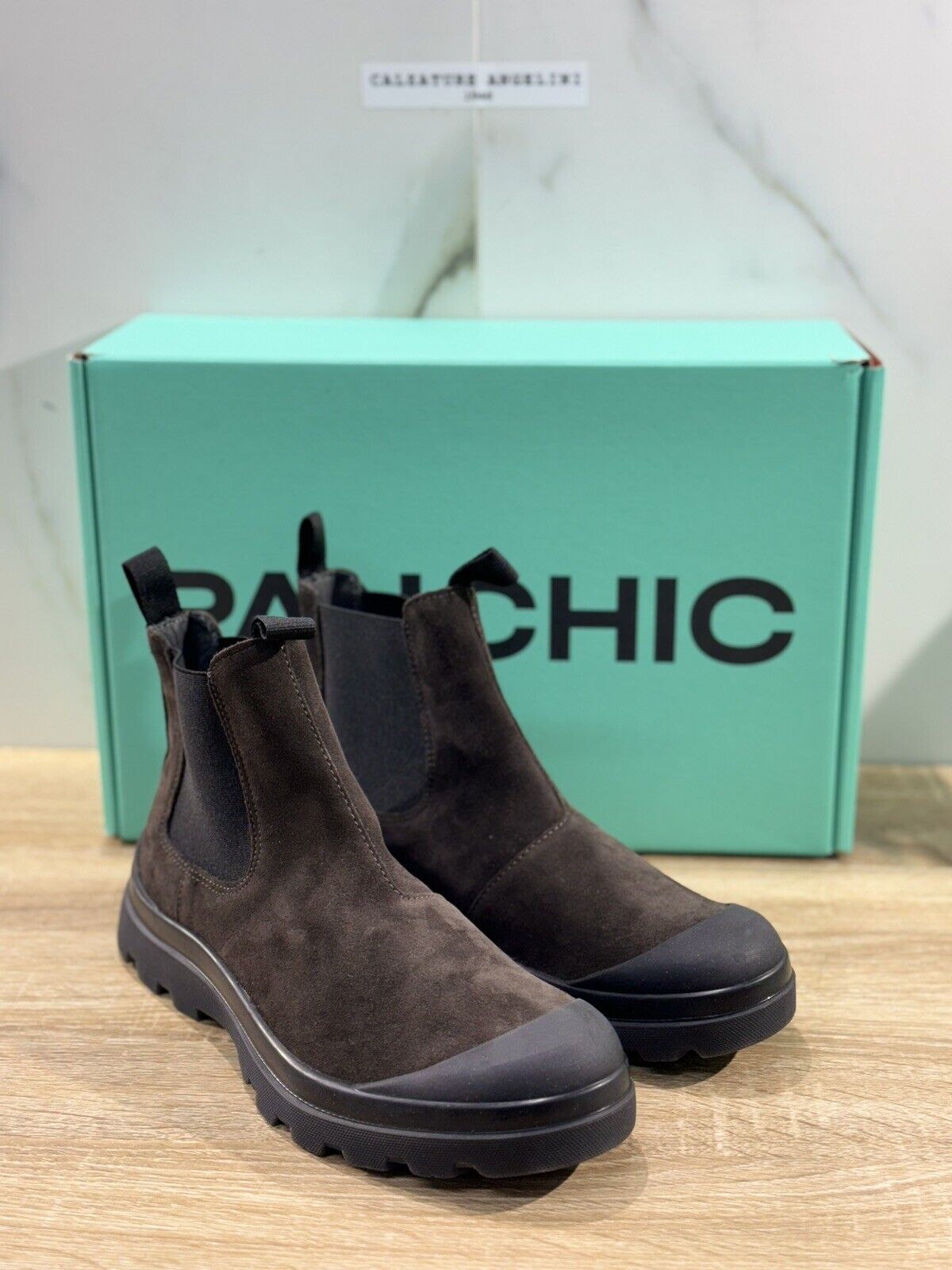 Panchic Beatle Boot Uomo Suede Marrone Causal Boot Men Panchic 41