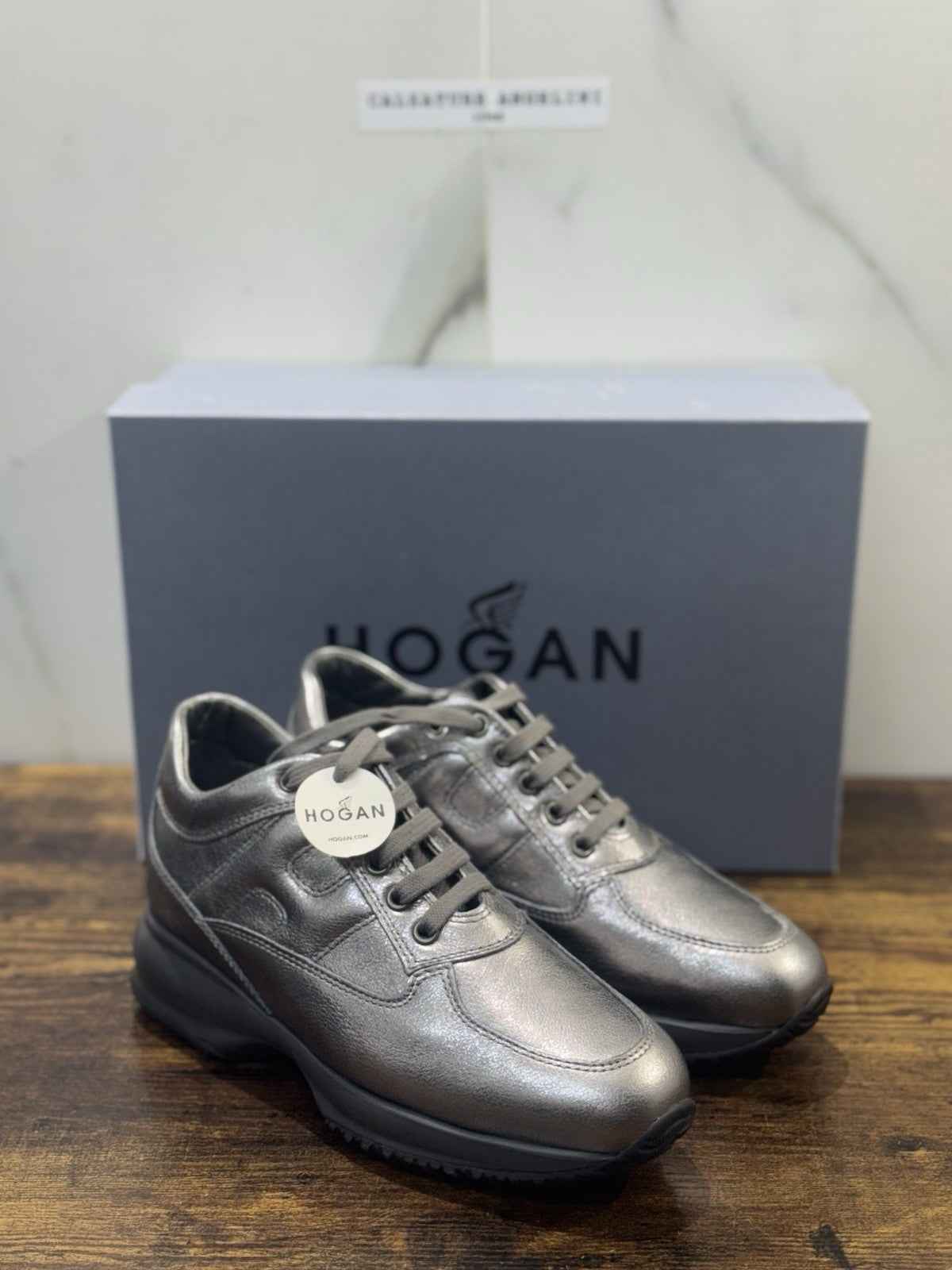 Hogan Interactive Pelle Argento Scuro   Casual Hogan Donna 38