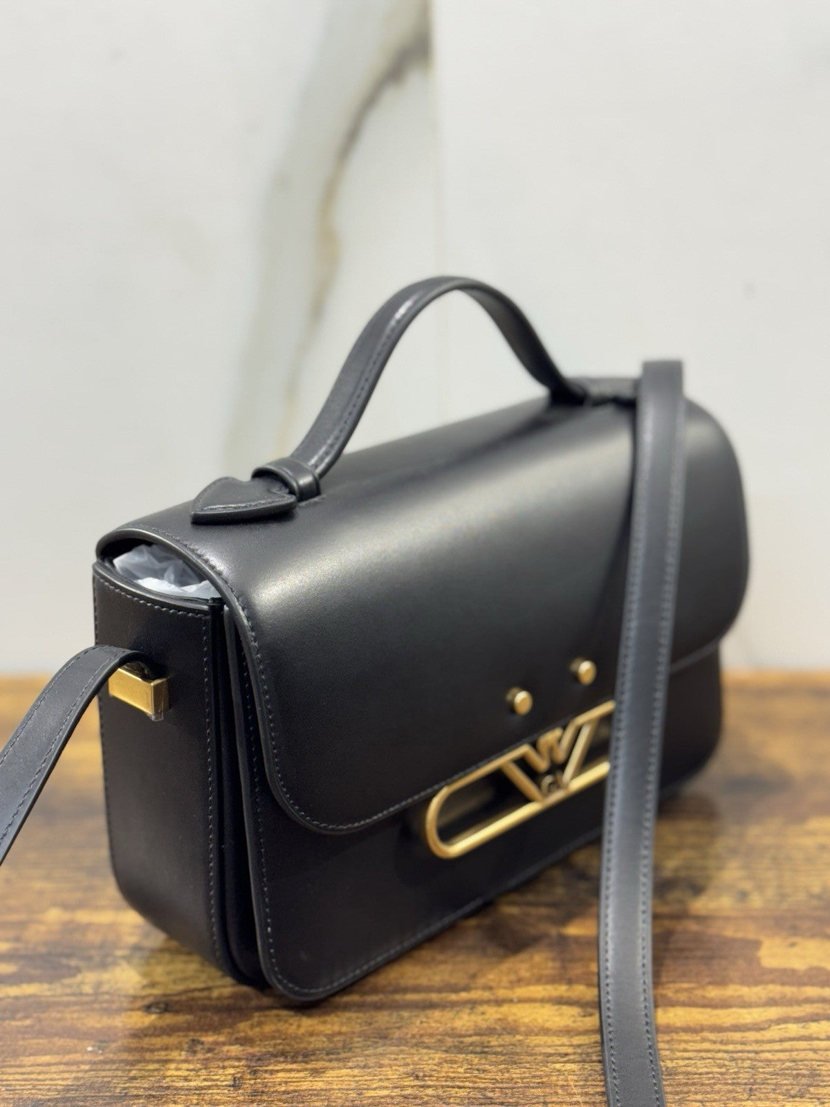 Emporio Armani Borsa 100% Pelle Nero Casual Armani Borsa Donna 