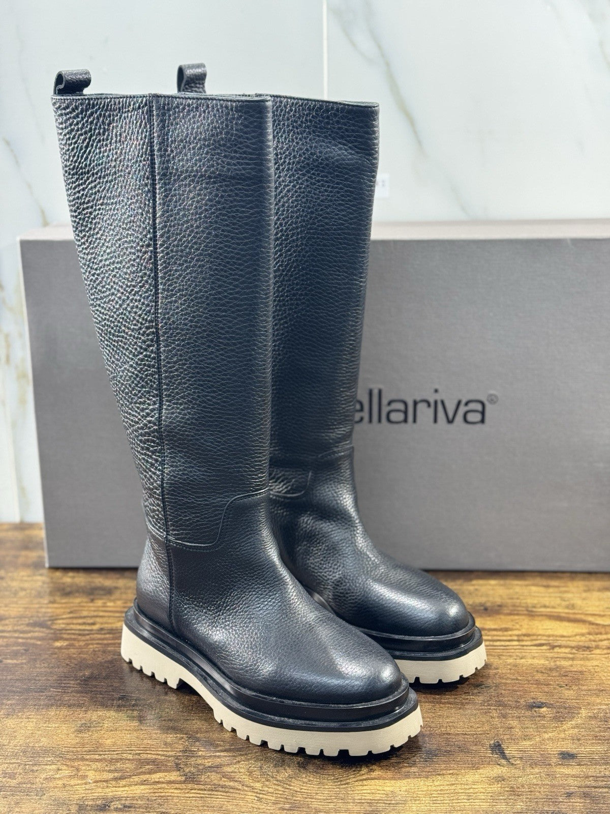 Laura Bellariva Stivale Donna Tubo  Pelle Nero Casual Boot 36
