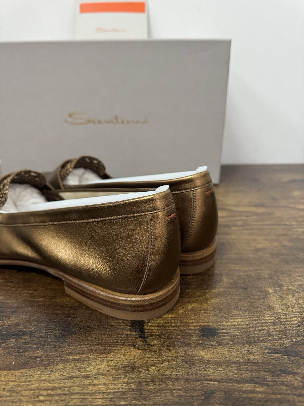 Santoni Mocassino Pelle Bronzo  Casual Luxury Santoni Scarpa Donna 41