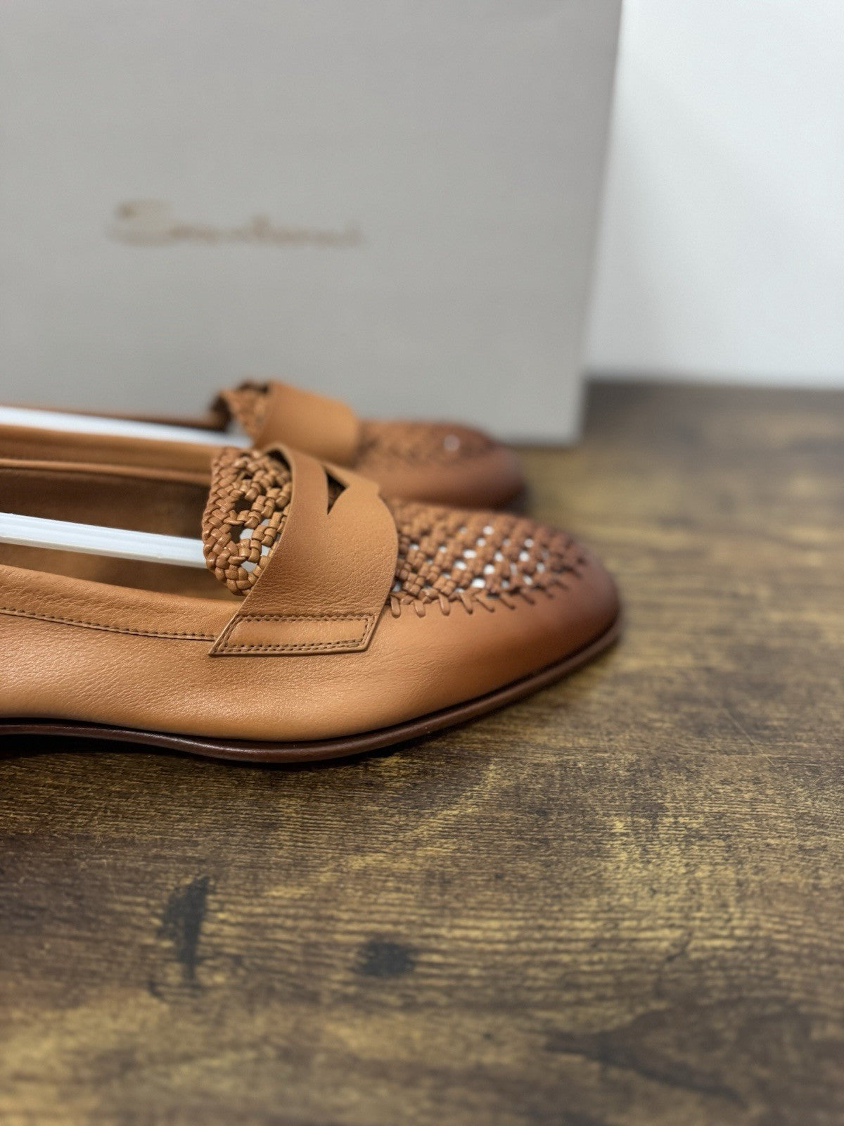 Santoni Mocassino Pelle Cuoio Casual Luxury Santoni Scarpa Donna 40