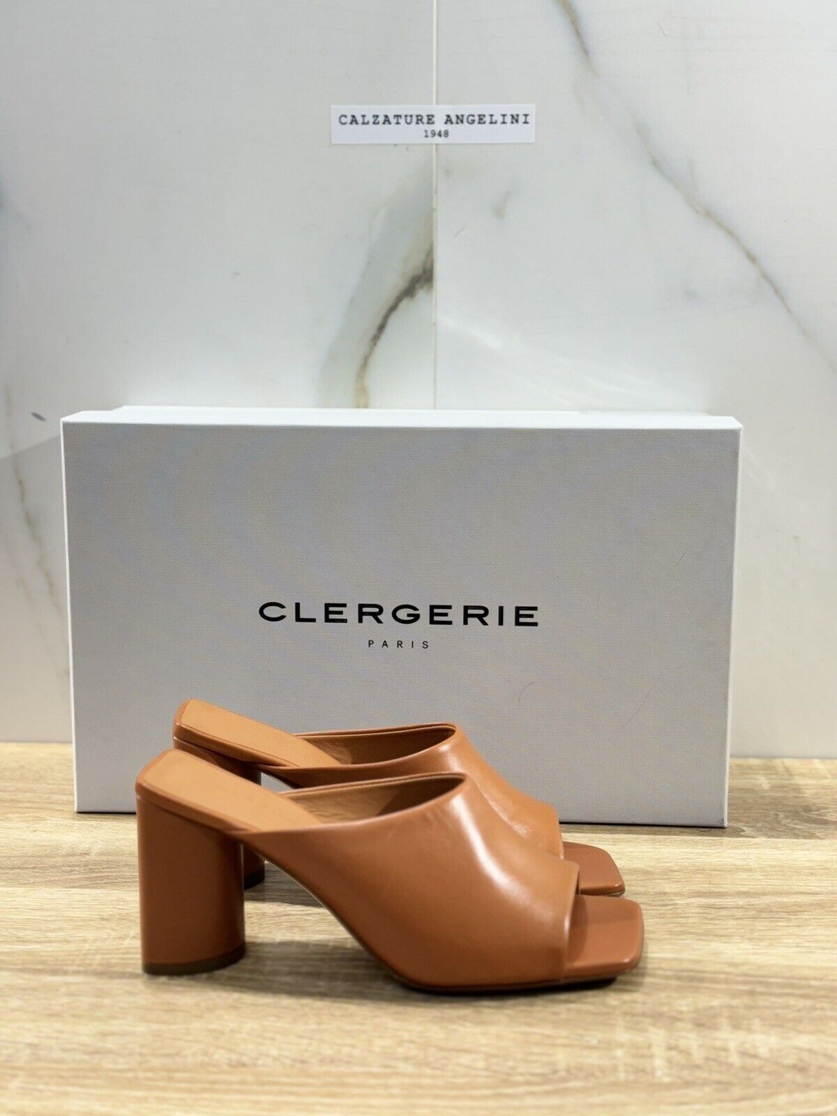 Clergerie Sandalo Donna Jodie    Pelle Cuoio Tacco    Luxury Clergerie Sandal 37