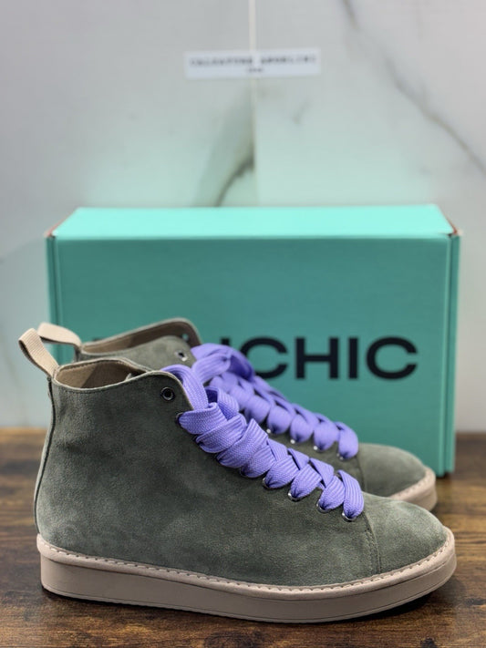 Panchic P01 Ankle Boot Donna  Suede Verde Causal Boot  Panchic 40