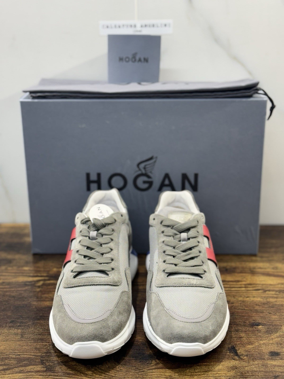 Hogan Interactive 3 Sneaker Suede Grey Memory Foam Uomo 42