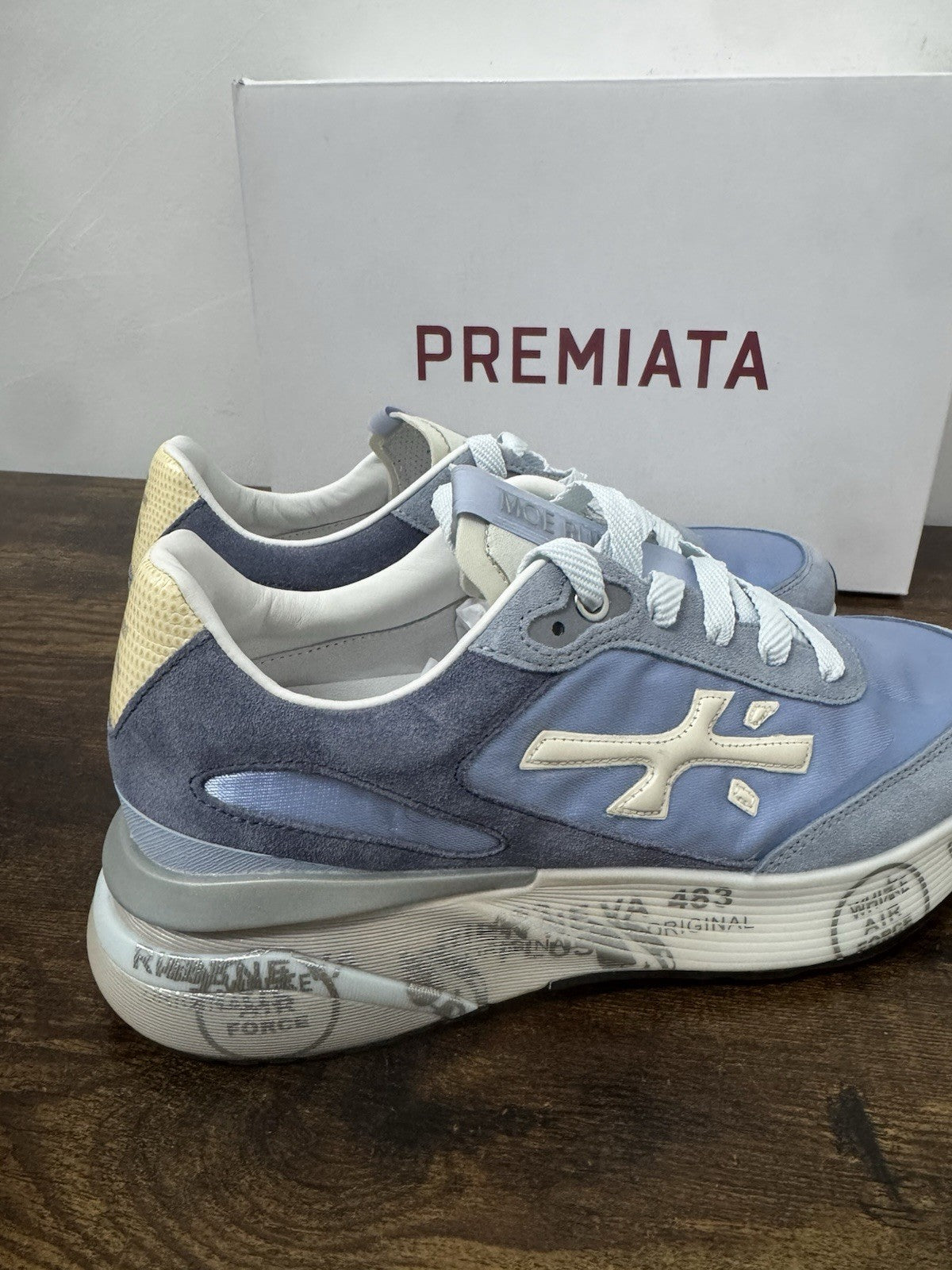 Premiata Moerun Sneaker Suede Celeste  Casual Donna 39