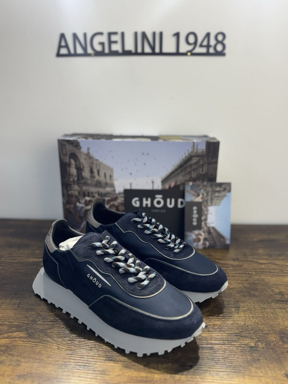 Ghoud Rush Sneaker Suede Blu Casual Scarpa Uomo 43