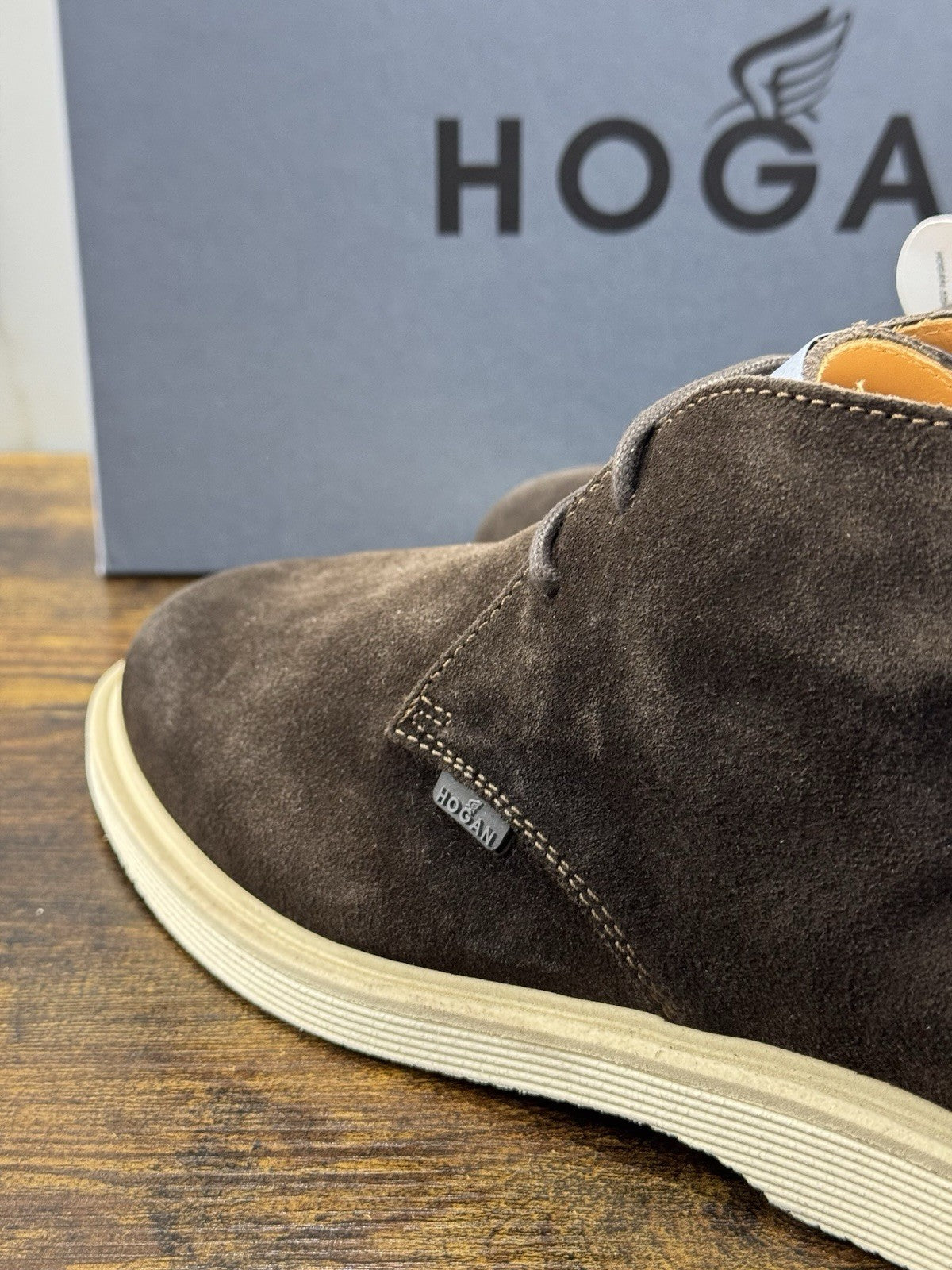 Hogan H633 Polacco Suede T Moro  Memory Foam Casual Hogan Uomo 42.5