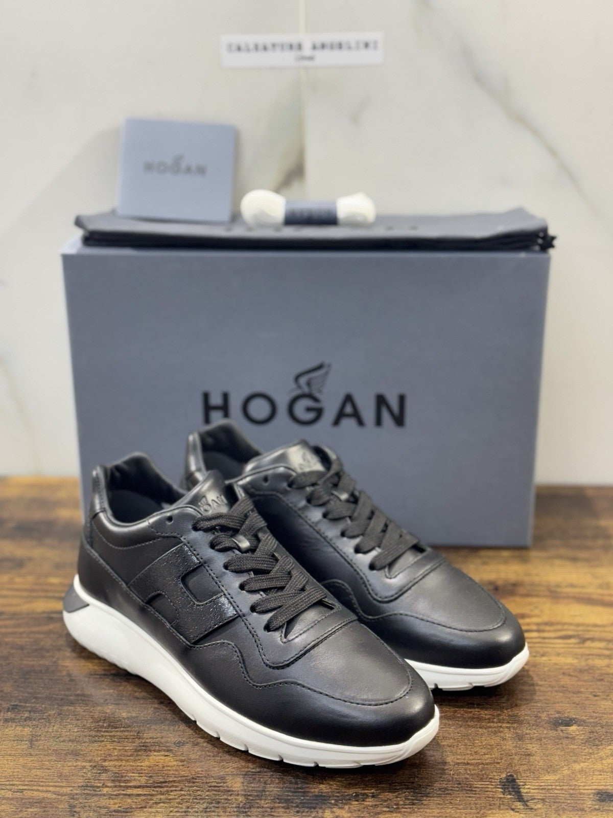 Hogan Interactive 3 Sneaker Pelle Nero Casual Hogan Donna 36.5