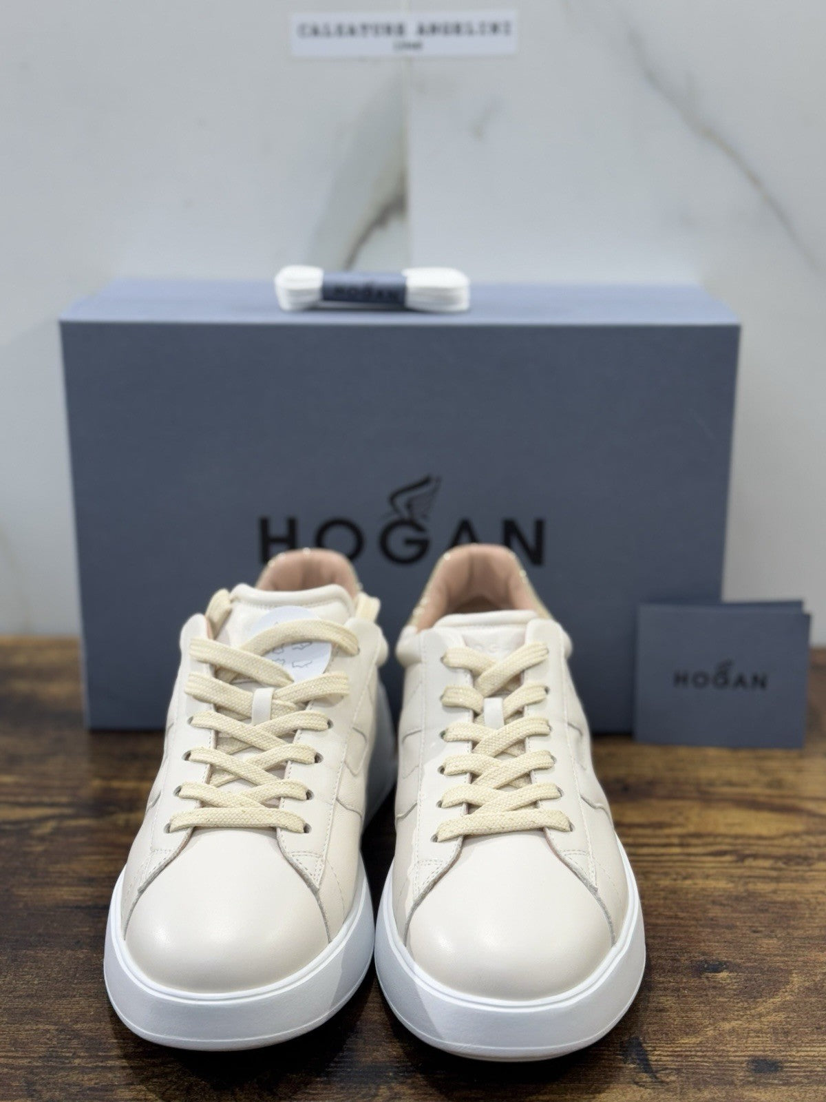 Hogan H564 Sneaker Pelle Yogurt Casual Hogan Donna 37.5