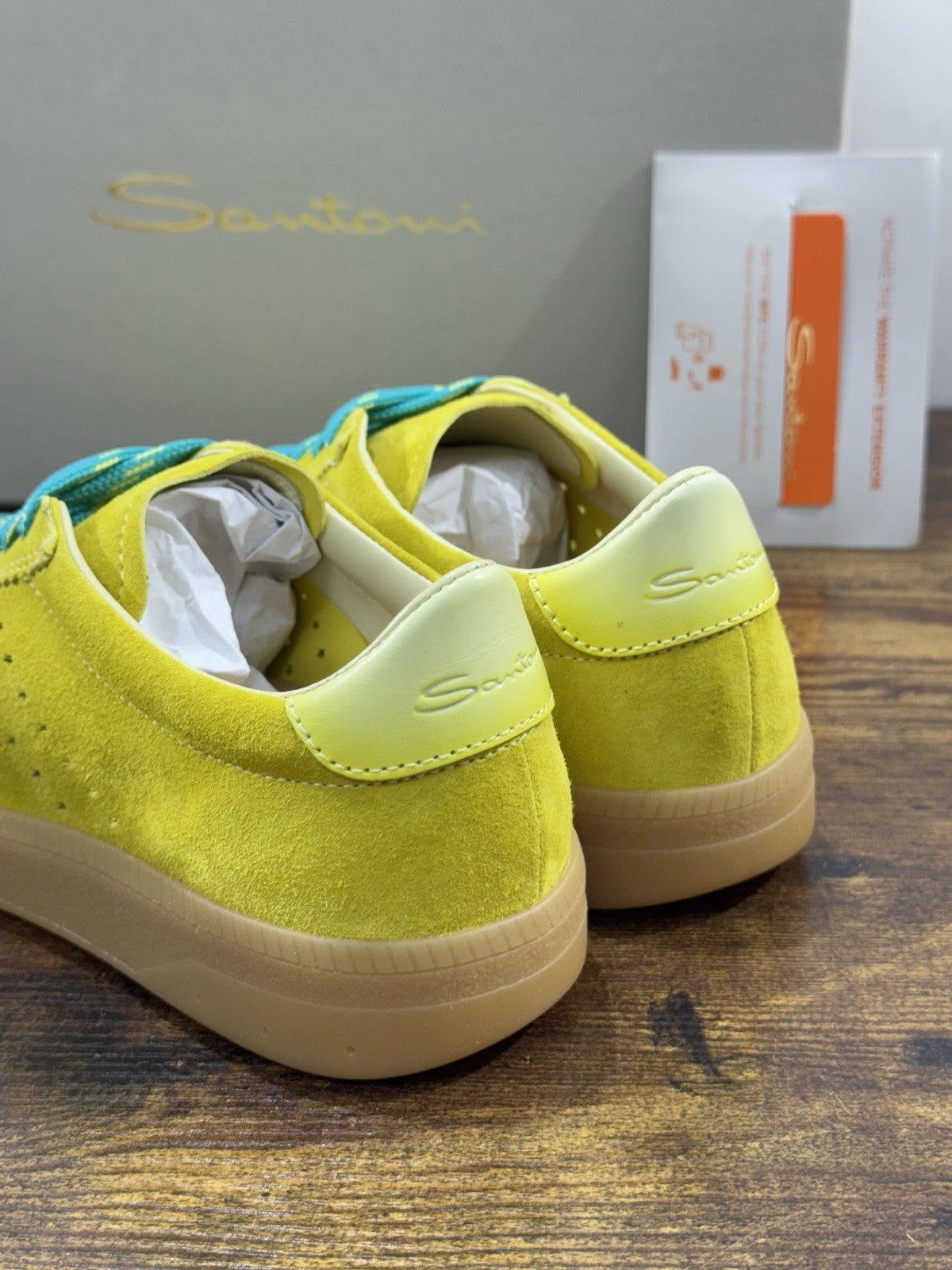Santoni Sneaker Suede Green Luxury Santoni Scarpe Donna 35
