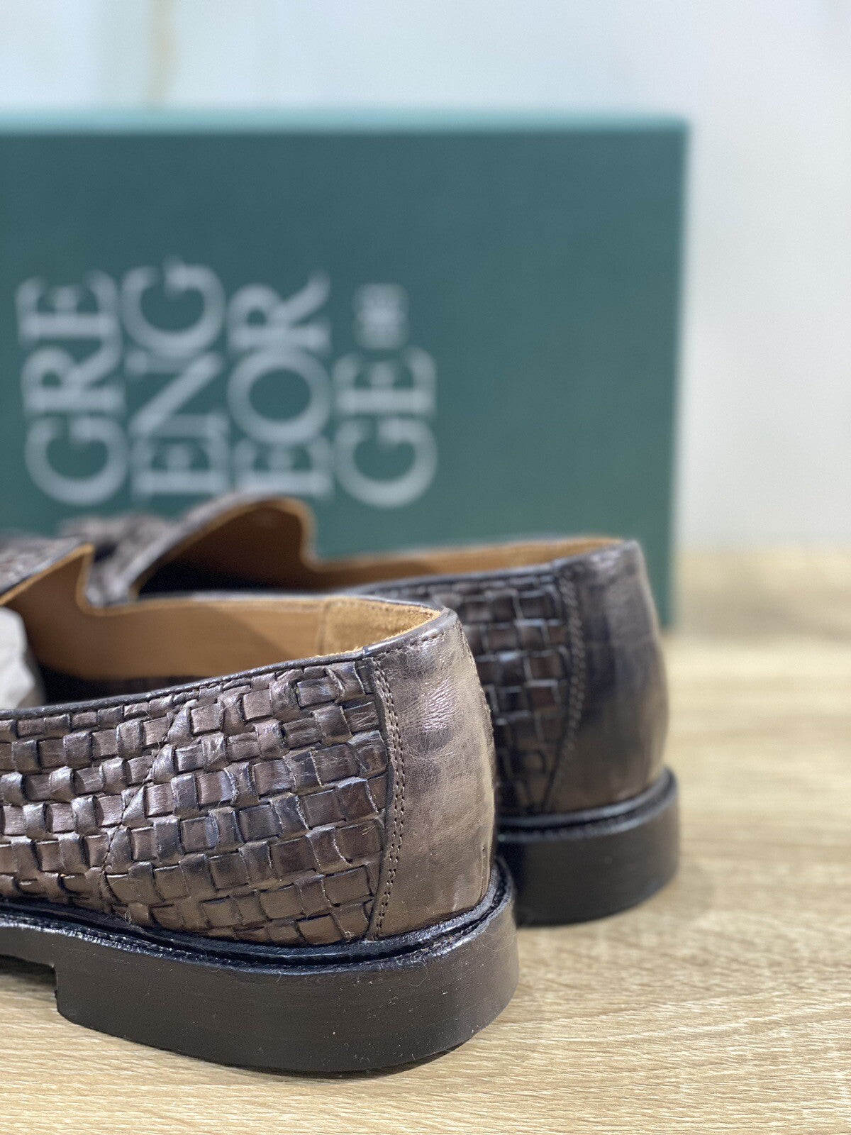 Green George Mocassino Uomo Intrecciato Nappine Luxury 43.5
