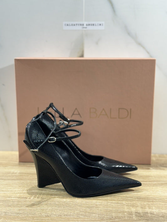 Lella Baldi Décolleté Donna LT735 Pelle Nero  Luxury Woman Shoes  Lella Baldi 39