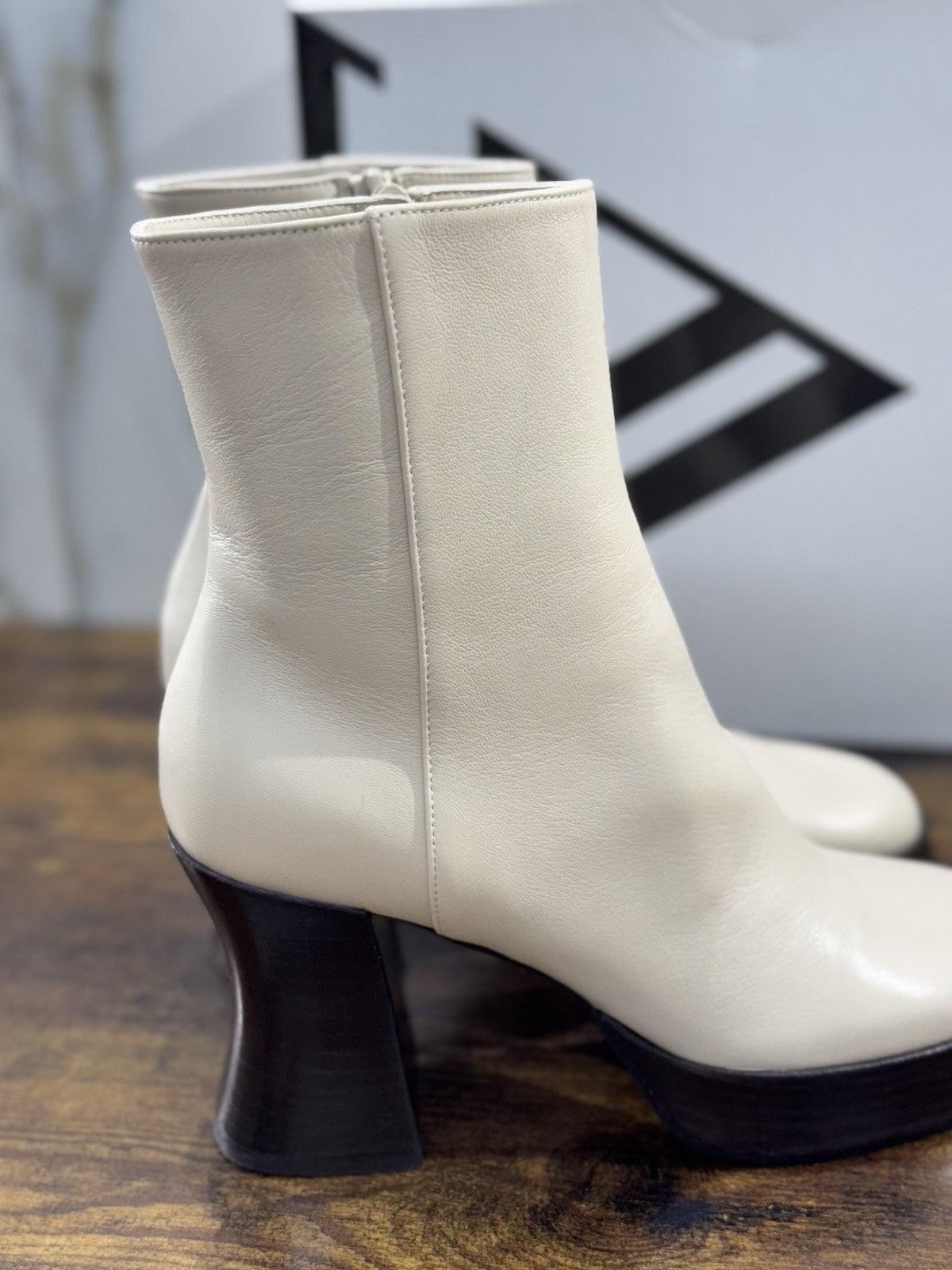 Giampaolo Viozzi Stivaletto Donna Pelle Tapioca    Con Tacco Made In Italy 37