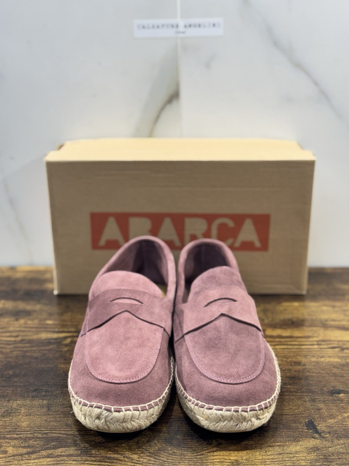 Abarca Espadrilles Suede Morado Casual Uomo 45