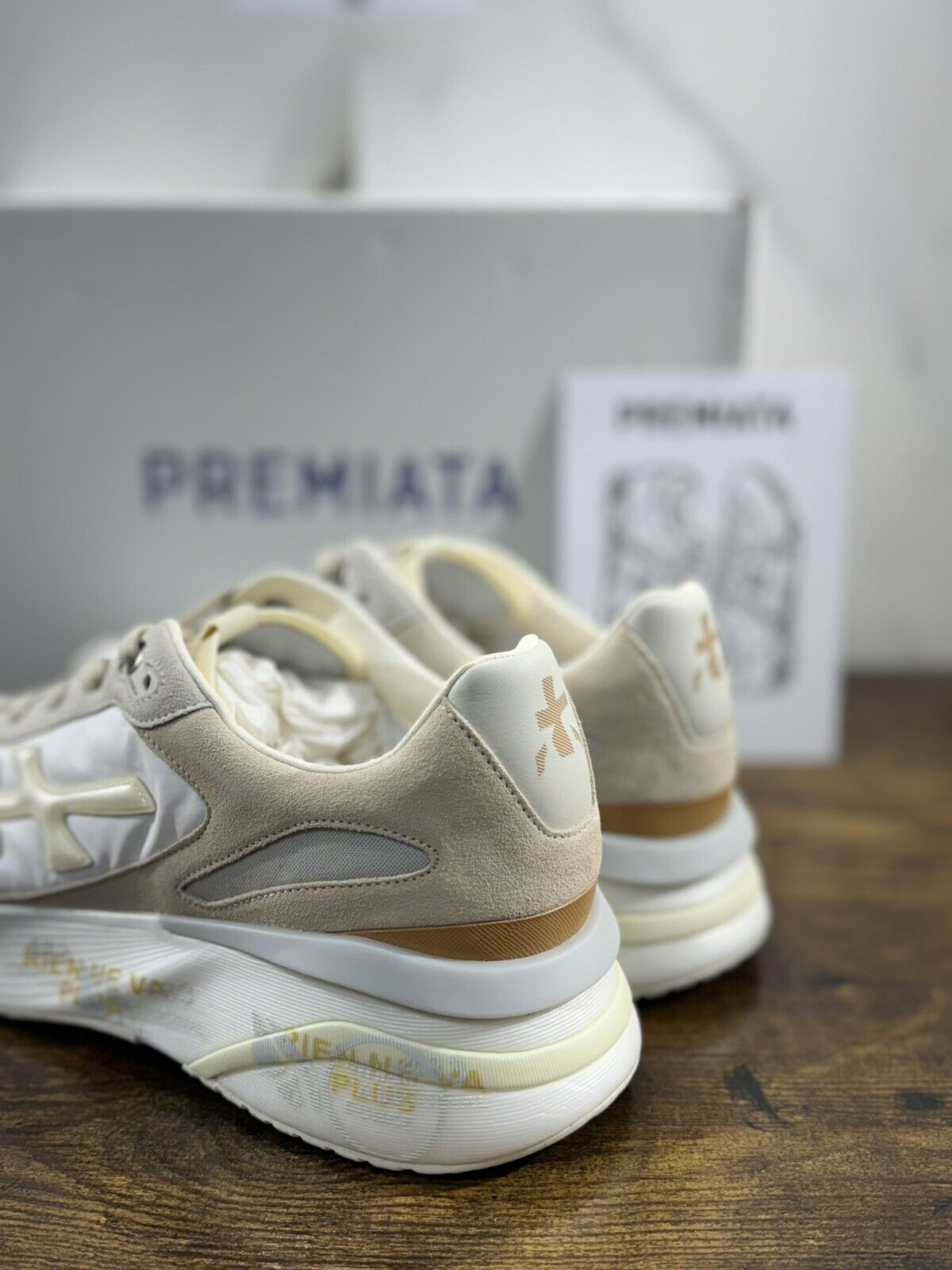 Premiata Timeless Trainer Sneaker Uomo Bianco Casual Premiata 44