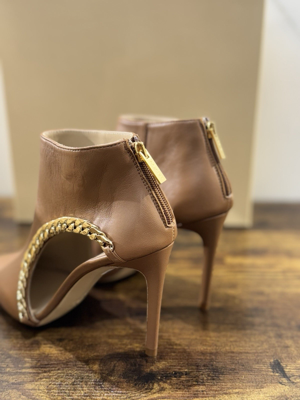 Ninalilou Stivaletto Donna Pelle Cuoio  Con Tacco Luxury Boot 37