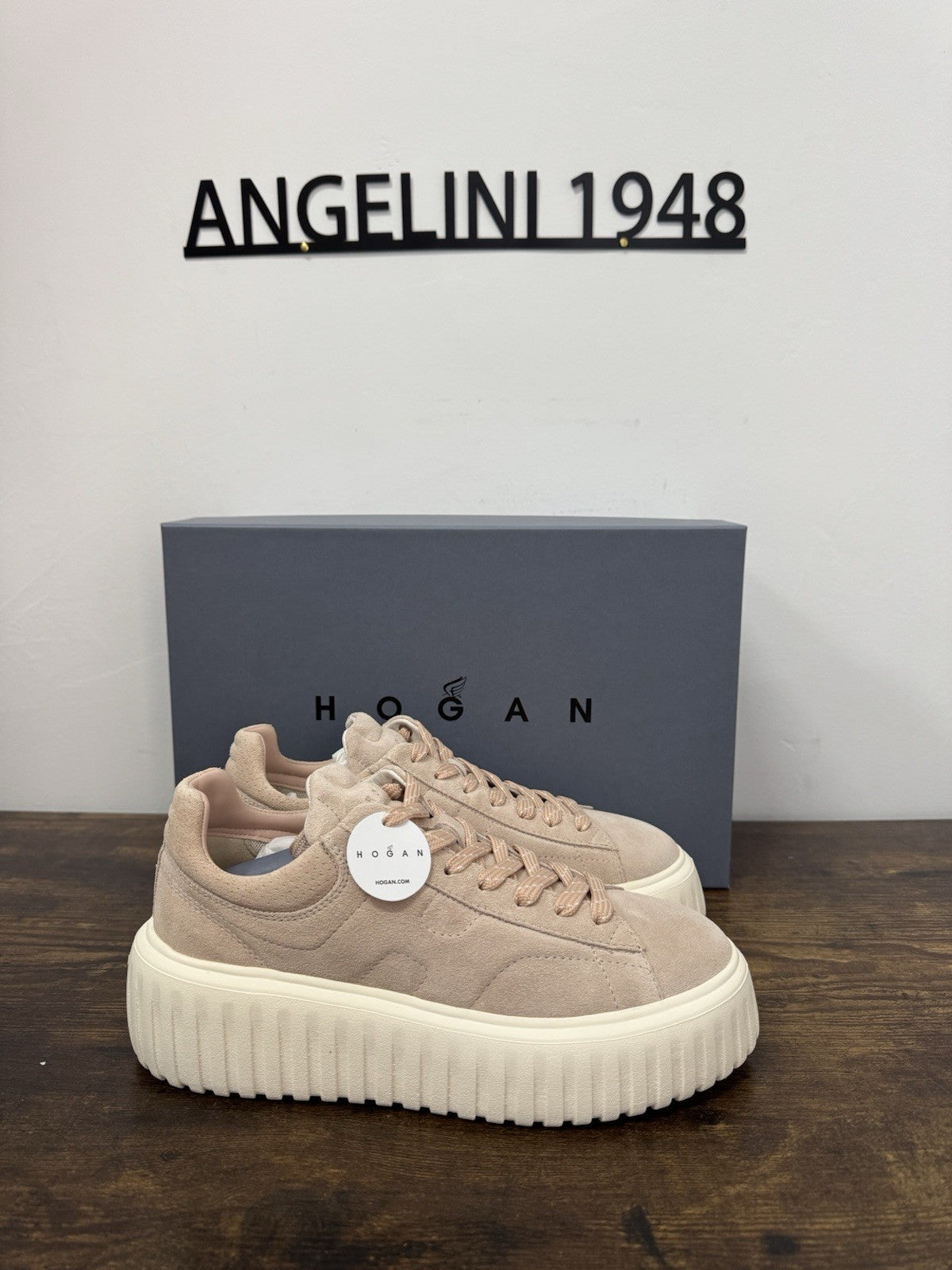 Hogan H Stripes Suede Rosa Casual Hogan Donna 35