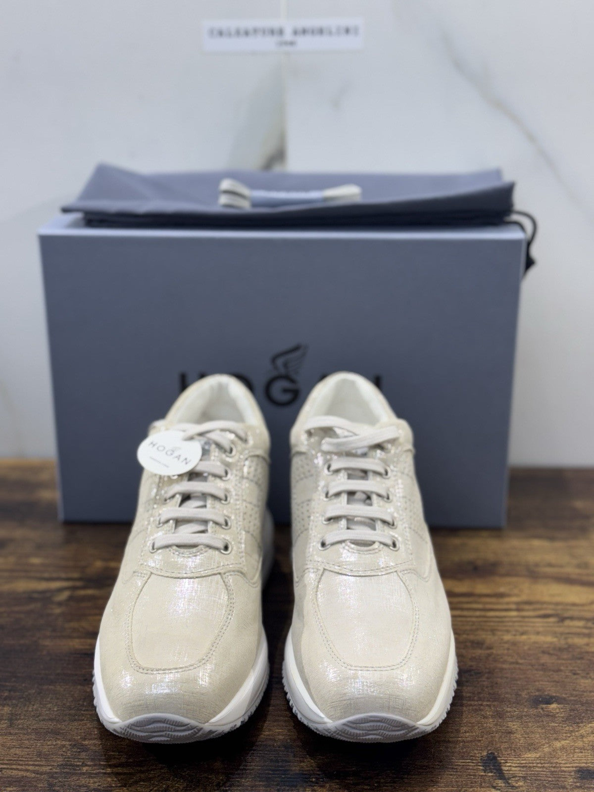 Hogan Interactive Pelle Ghiaccio H Traforata   Casual Hogan Donna 40