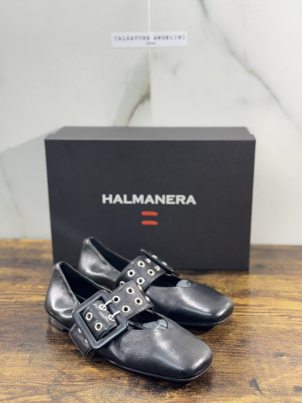 Halmanera Ballerina  Donna Peg 14 In Pelle Nera Super  Soft  Luxury Shoes 41