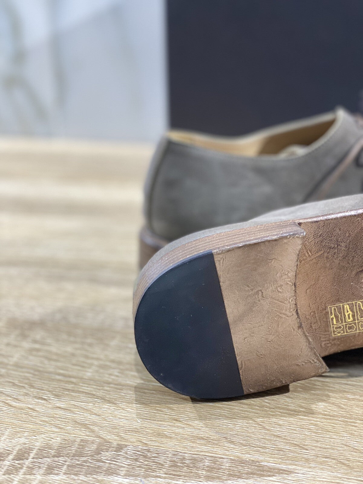 Ernesto Dolani Scarpa  Stringata  Uomo UCLA02   In Pelle Fango Hamdmade 42.5