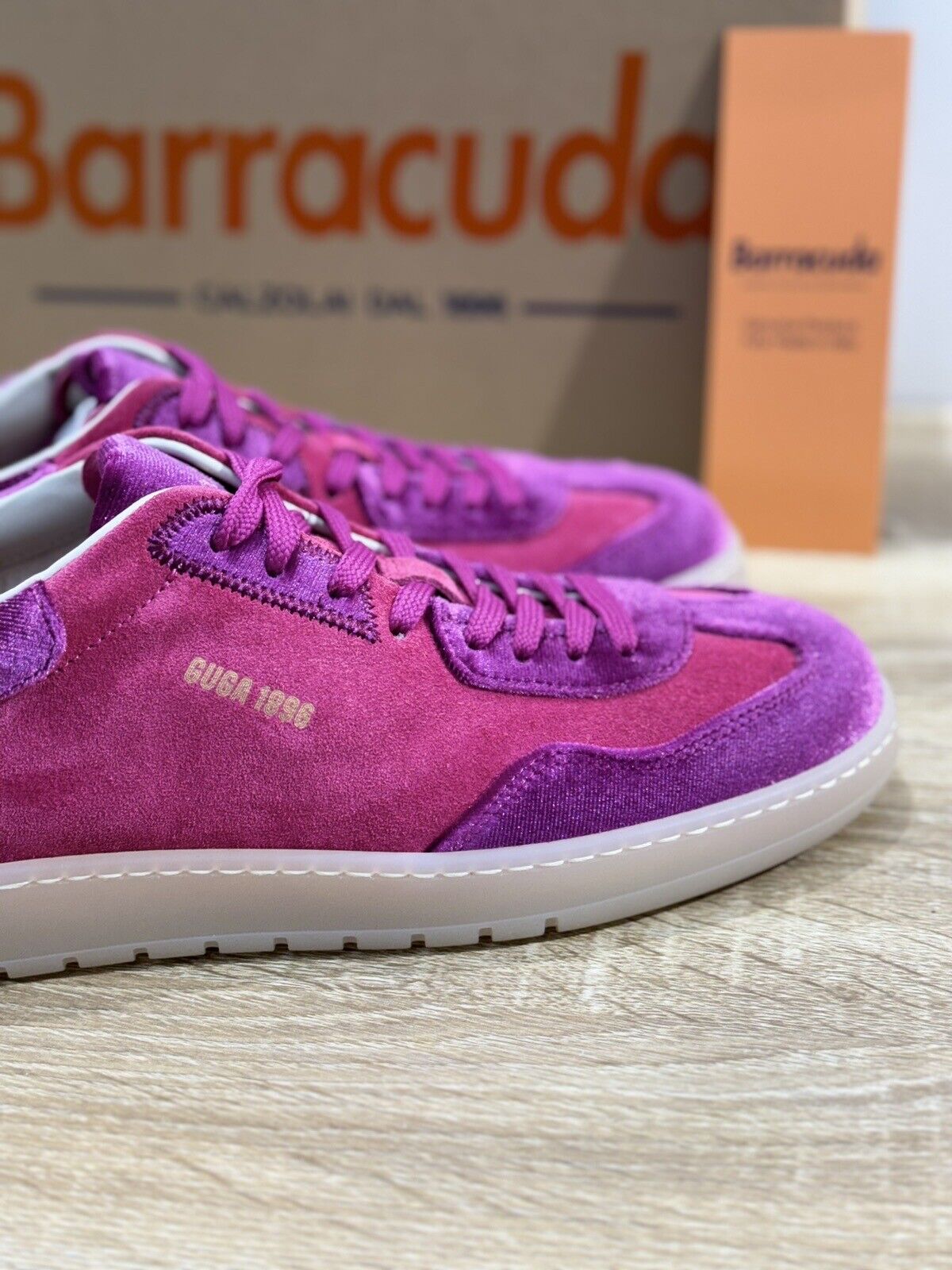 Barracuda Sneaker Donna Viola  Casual Woman Handmade Sneaker 41