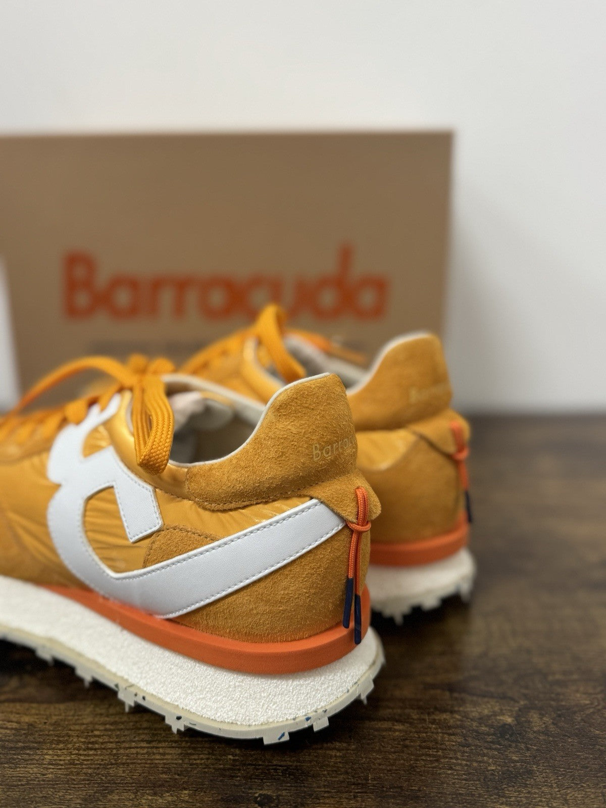 Barracuda Sneaker Suede Arancio Casual Scarpa Uomo 43