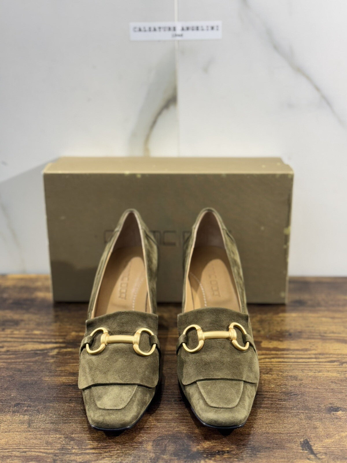 Pomme D’or Mocassino  Donna Suede Military       Handmade Woman Pomme D’or 40