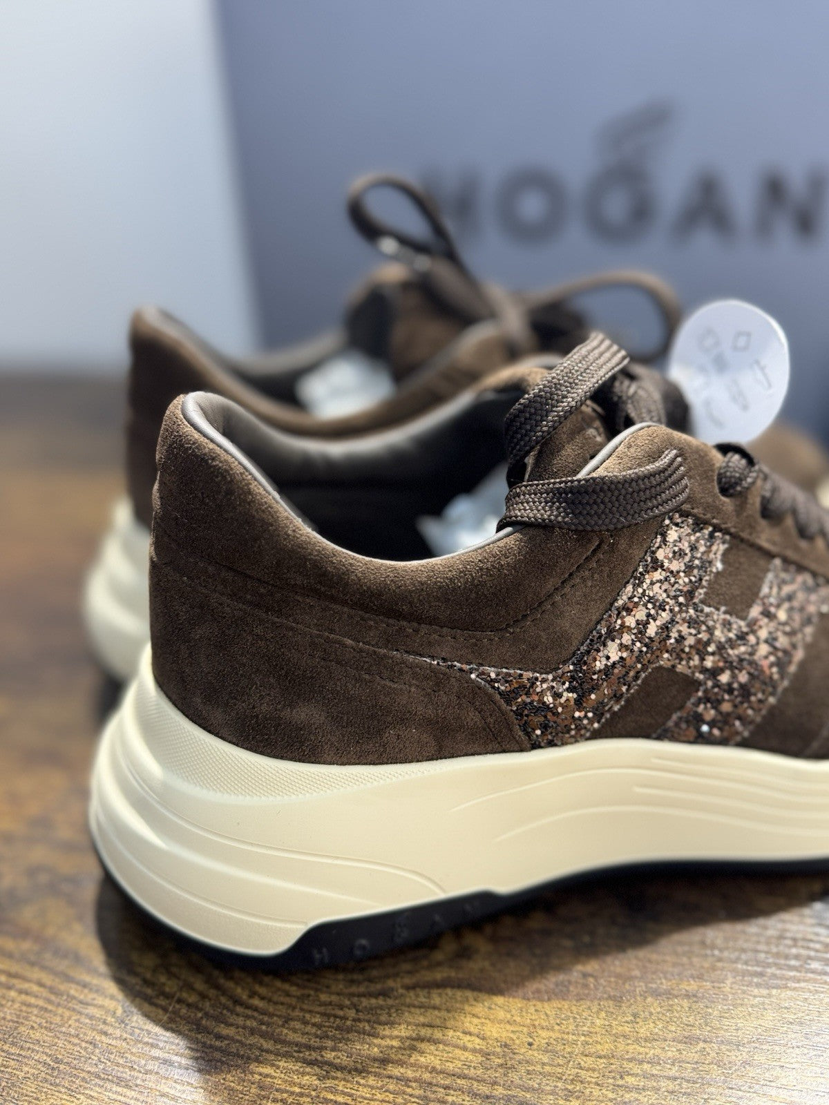 Hogan H669 Suede Marrone Memory Foam Casual Hogan Donna 40
