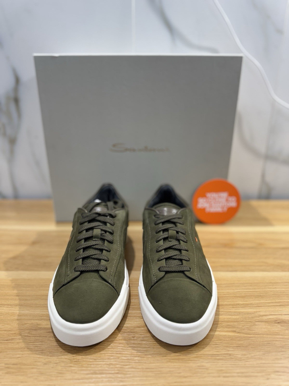 Santoni Sneaker Pelle Nabuk Verdone Icon Santoni Scarpa Uomo 40.5