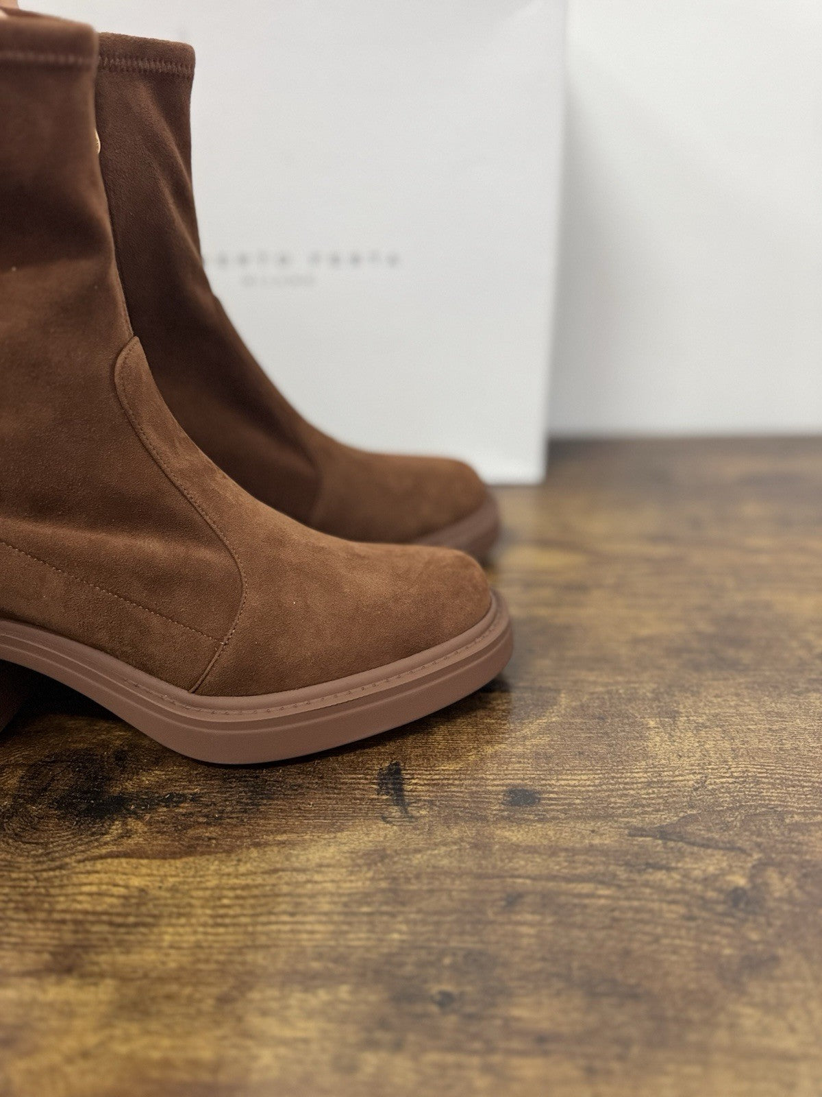 Roberto Festa Milano Stivaletto Pelle Suede Cuoio  Causal Boot Donna 39